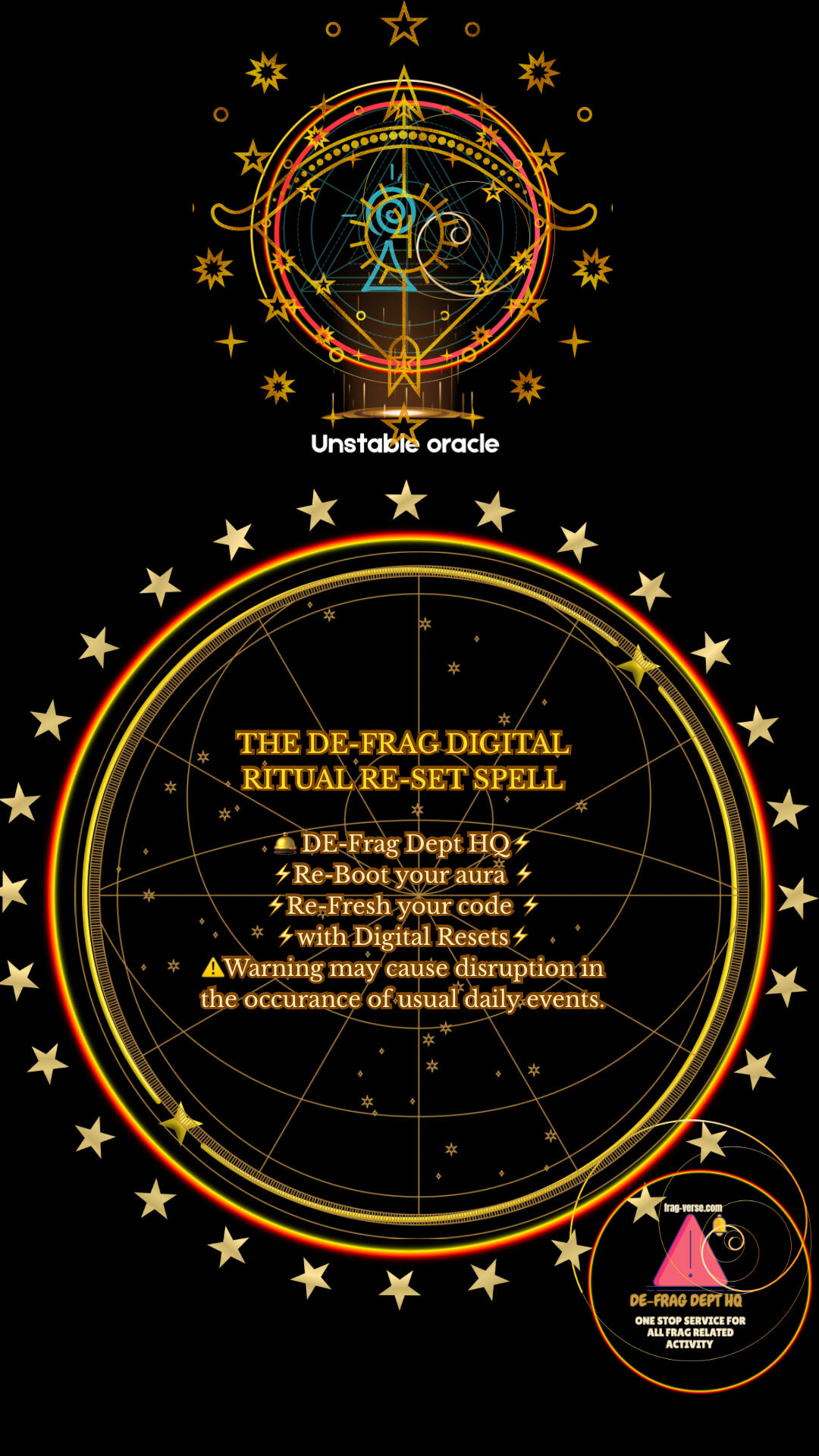 Unstable oracle predicts”Tea,spells and remedies make everything cosmic”.🔮🔮🔮 Classified Oracle 🕯️ 🕯️